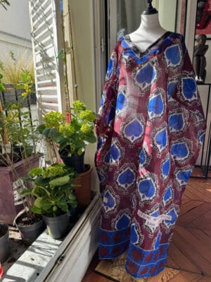 Caftan Utsini cœur bleu