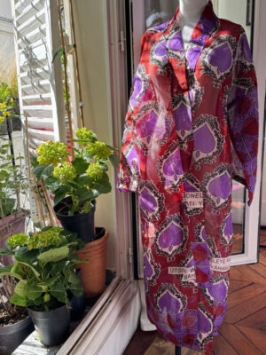 Kimono Utsini cœur violet